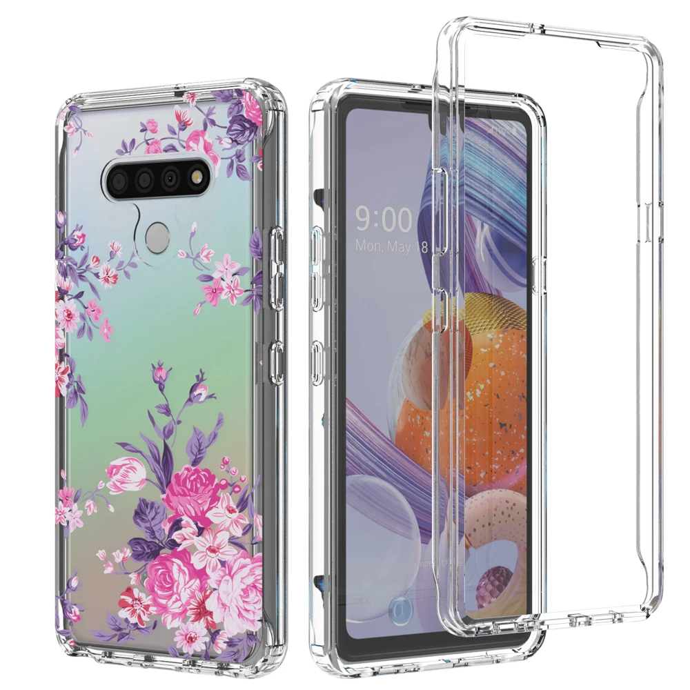 Яркая прозрачная задняя крышка для LG Stylo 6 5 K22 K31 V60 модные экологически чистые