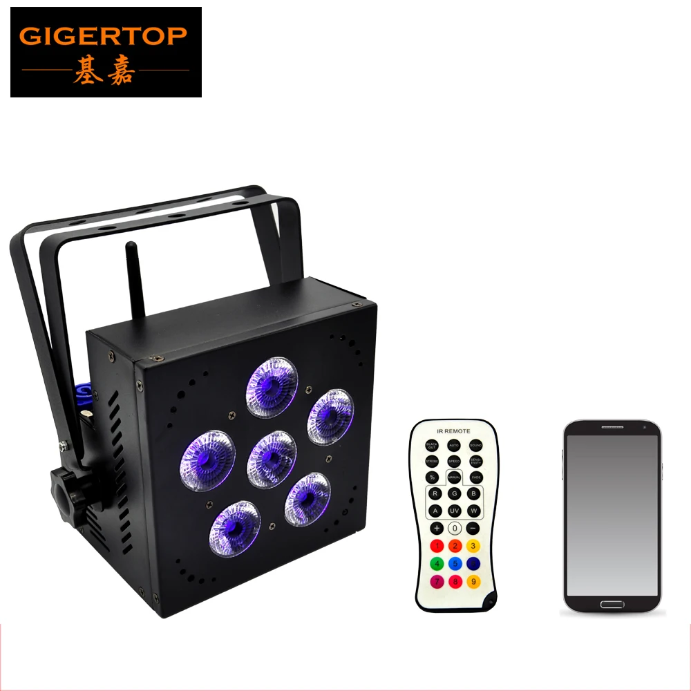 TIPTOP TP G3043 6IN1 6x18 Вт литиевая батарея 10000 мАч Tyanshine сценический светодиодный