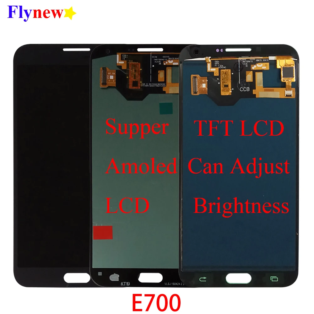 ЖК дисплей 5 &quotSuper AMOLED для Samsung Galaxy E7 E700 E7000 E7009 E700F E700H E700M с сенсорным экраном и