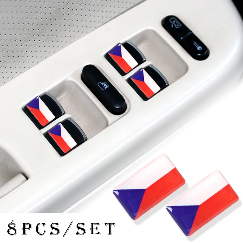 3D эпоксидный автомобильный Стайлинг на руль 8 шт. подходит для Skoda Volkswagen Ford Dacia