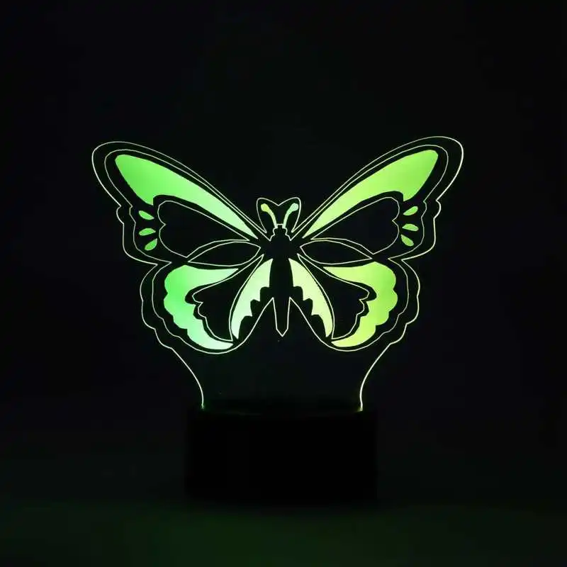 Ночник 3D с сенсорным управлением лампа питанием от USB и аккумулятором