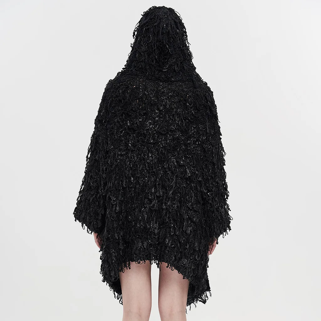 Кардиган женский зимний свободный теплый в готическом стиле |