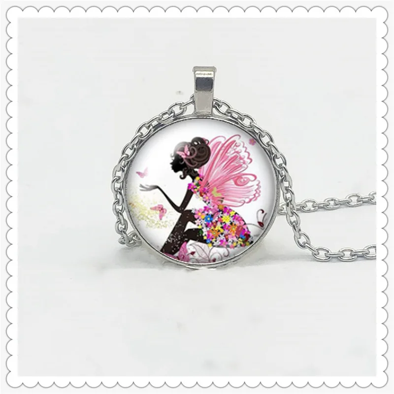 

2020 fashion girl Monroe children's round Photo Pendant Necklace GLASS CHARM NECKLACE JEWELRY