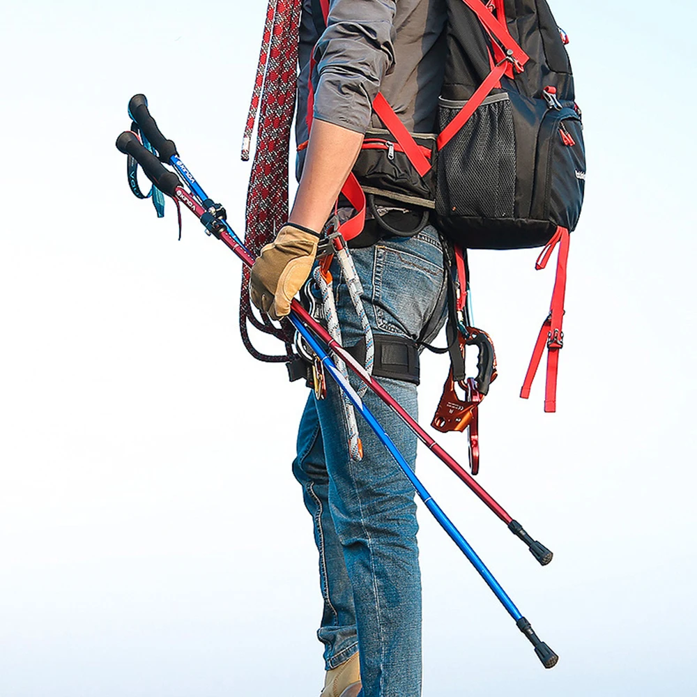 2020 открытый складной треккинговые палки светильник короткий наружный замок