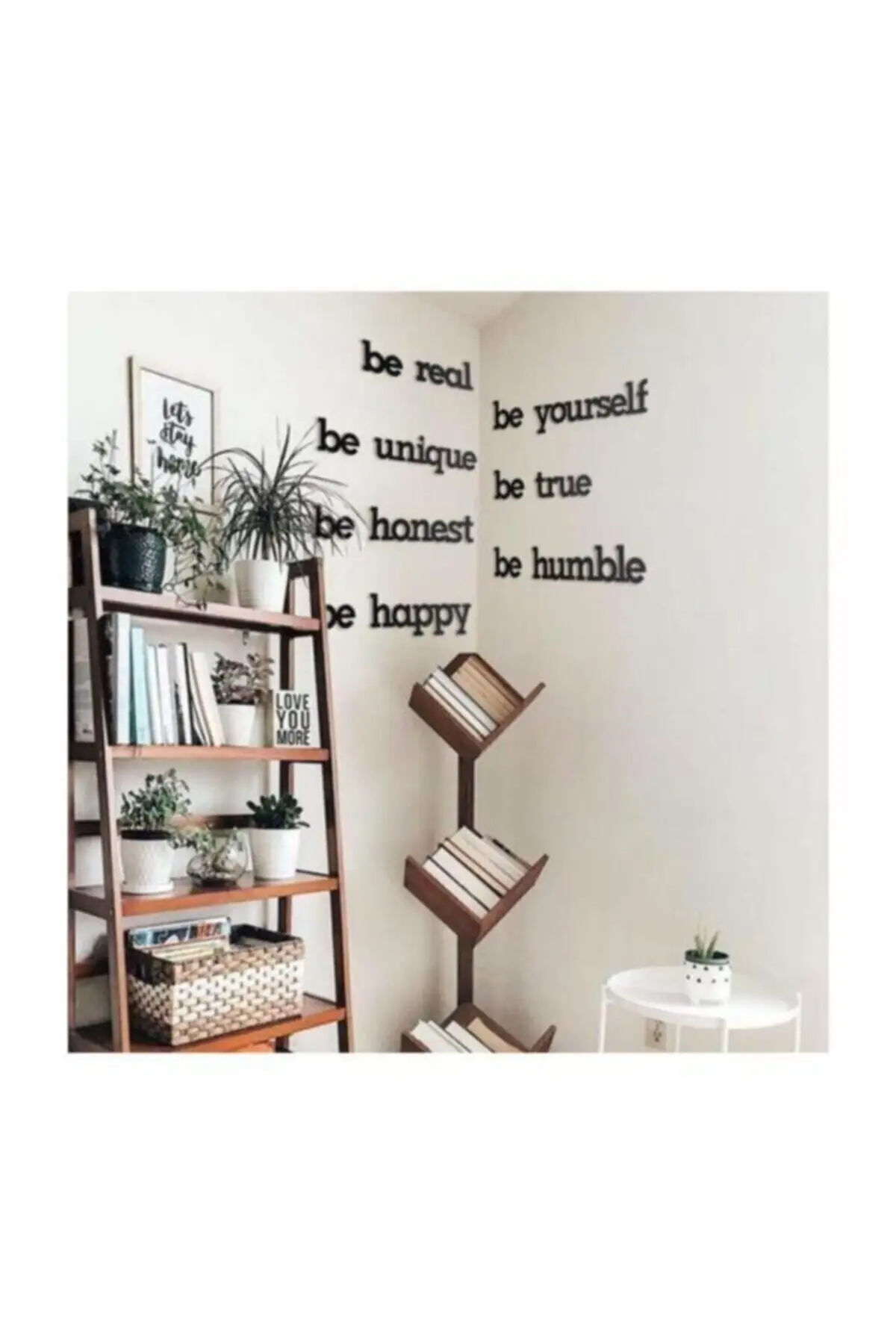 

Be Real Be Yourself Be Unique Be True Be Honest Be Humble Be Happy Wood Mdf Black Color Decorative Graffiti