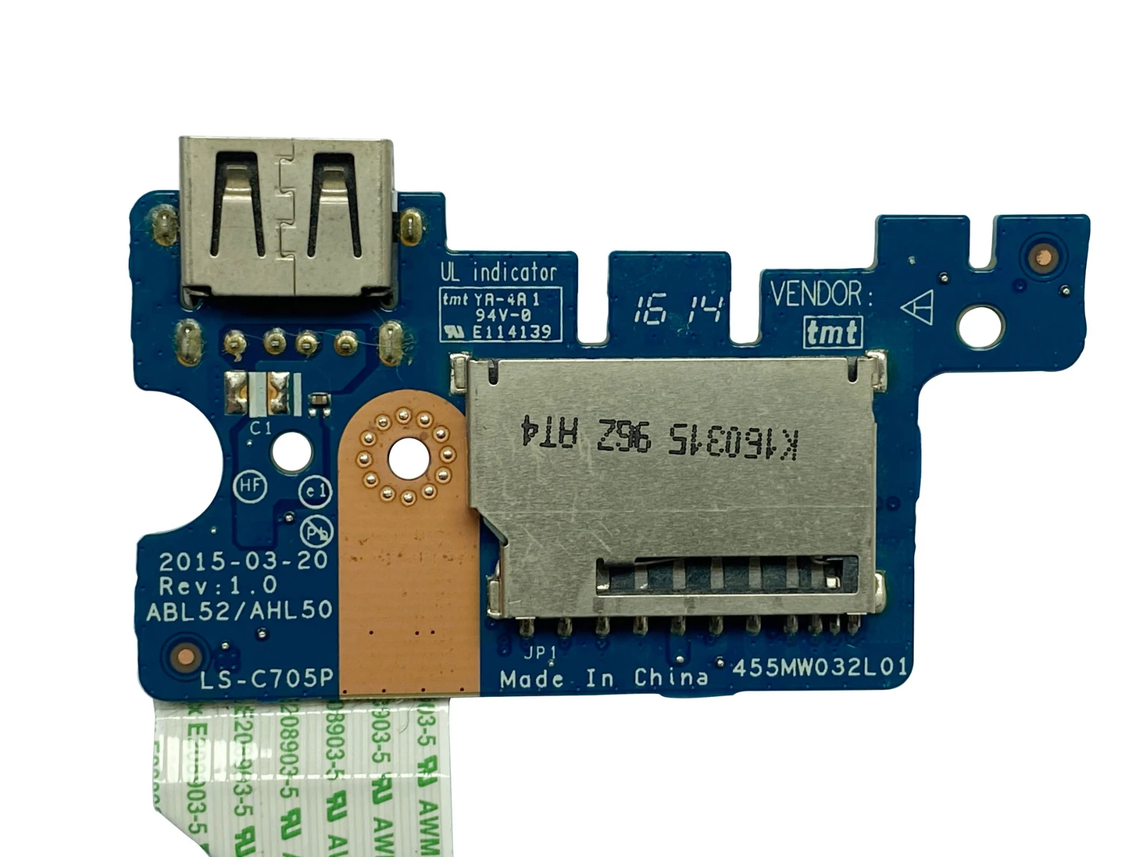 Высокое качество ABL52 / AHL50 LS-C705P для HP 15-AC серии USB кардридер плата 100% полностью