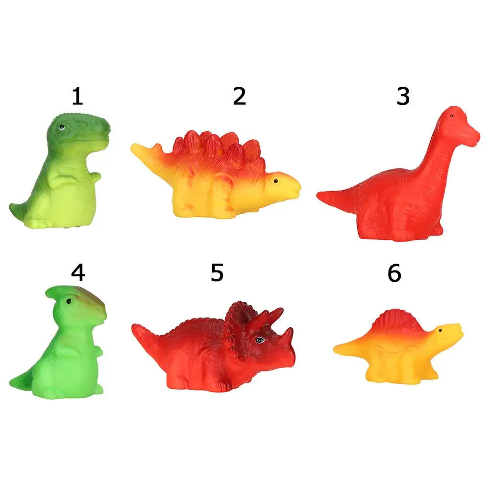 1 Pc Bath Floating Toy Floating Toys for Toddlers Flashing Color Changing Light in Water Baby Bathtub Rubber Dinosaurs Toys