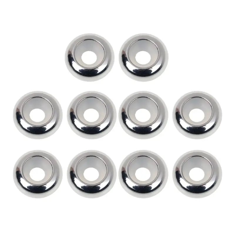 

10Pcs Stainless Steel Rubber Insert Stopper Spacer Beads for Add-a-Bead Bracelet