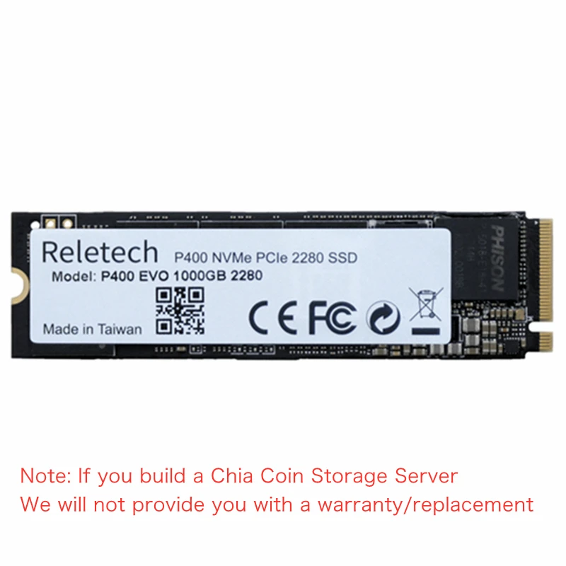 Reletech M.2 P400 EVO твердотельный накопитель NVMe PCIE 4 0 × 1 ТБ 2 2280 7000 МБ/с. NAND ssd