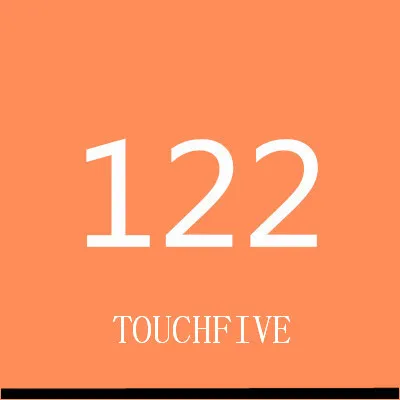 TOUCHFIVE 168 цветов одиночные художественные маркеры Кисть ручка эскиз на спиртовой основе маркеры двойная головка манга ручки для рисования товары для рукоделия - Цвет: 122fluorescent orang