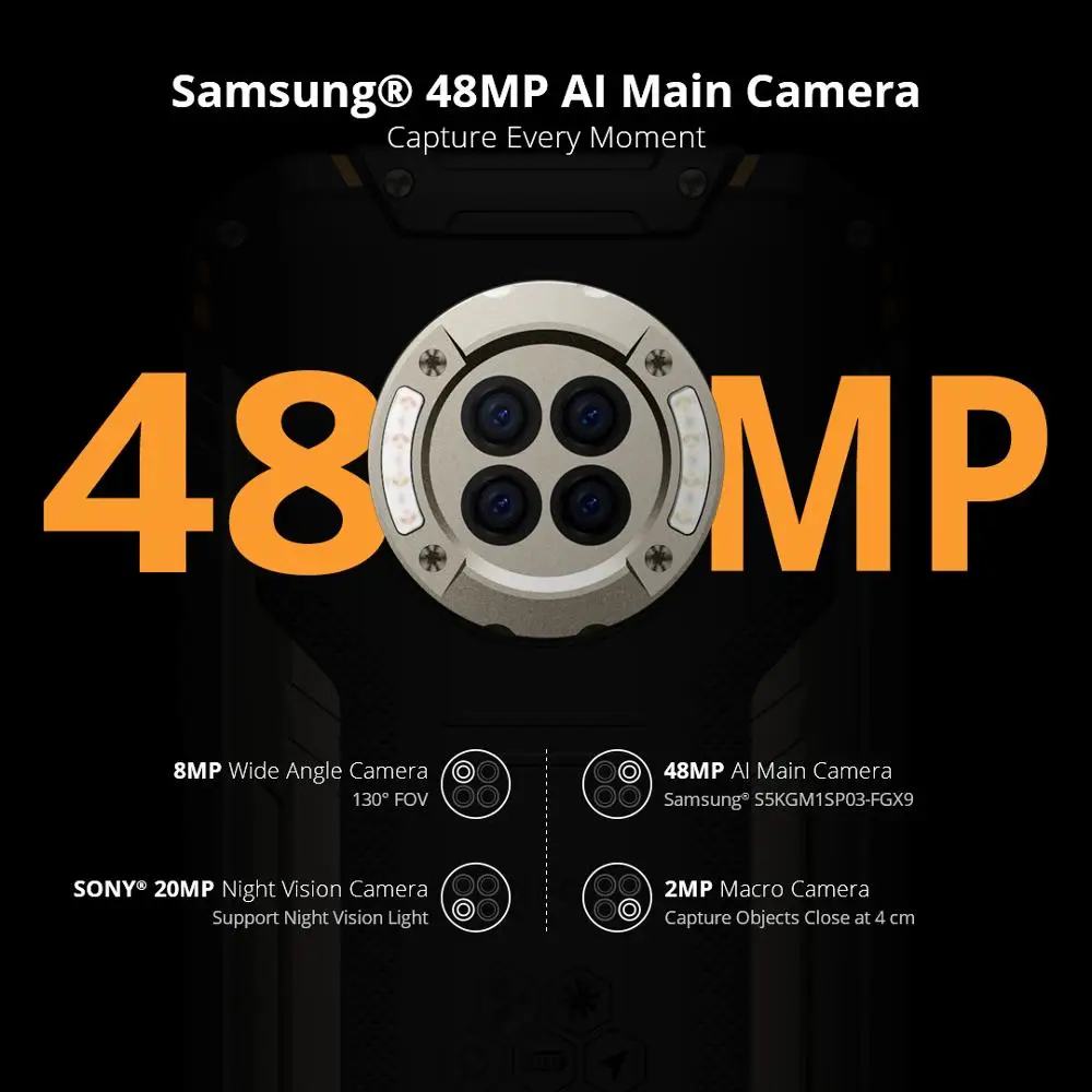 Смартфон DOOGEE S96 Pro 20 МП 8 + 128 ГБ ядер 6350 мАч|Смартфоны| |