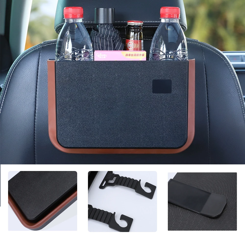 

Автомобильная мусорная корзина, автомобильная сумка для хранения, Настольная Складная подвесная автомобильная коробка для хранения, орган...