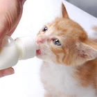 Бутылочка для кормления домашних животных, сменная бутылка для сосков и кошек, для Новорожденных котят, щенков, кроликов, маленьких животных