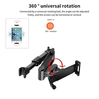 360 rotary seat back phone holder tablet car stand seat rear headrest mounting travel bracket for under 12 9inch device