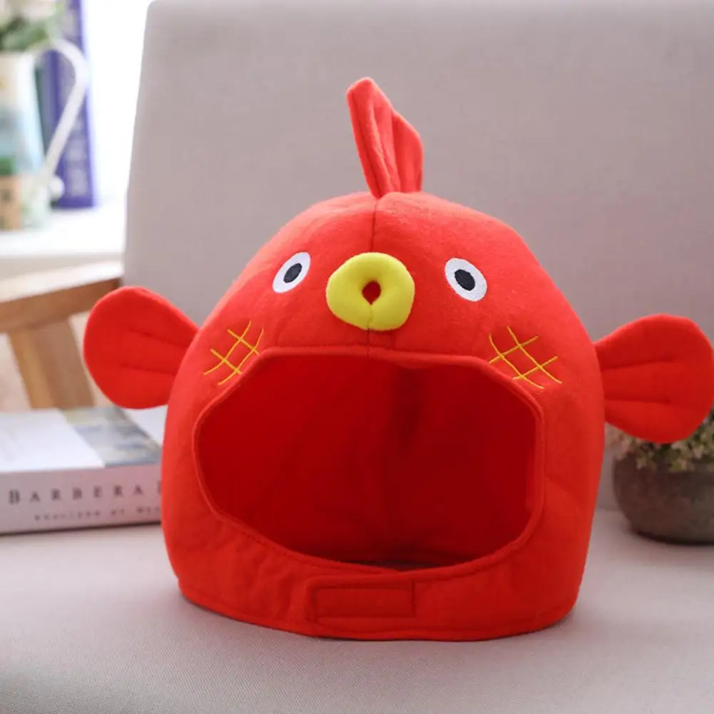 Взрослая забавная рыба фугу головной убор Globefish плюшевая шапка вечерние головные