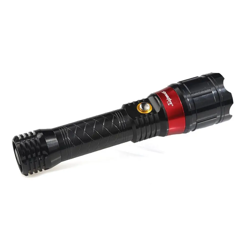 

New Q5/Red Laser Flashlight Lamp Rotating Focus 3 Mode 300LM LED Torch