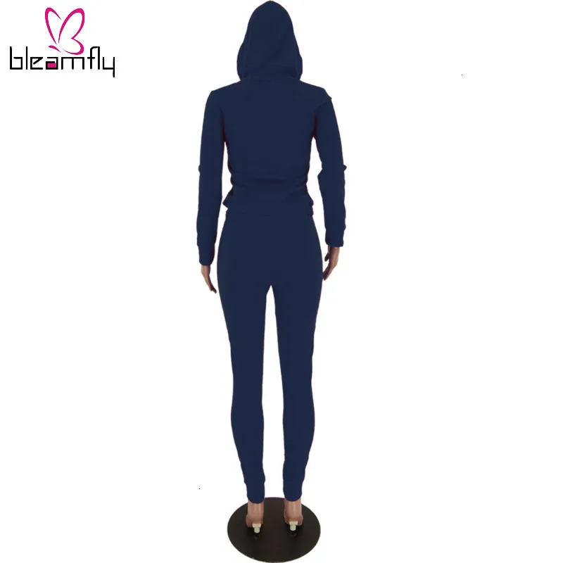 Красный женский спортивный костюм из двух частей осень 2019 толстовка с капюшоном