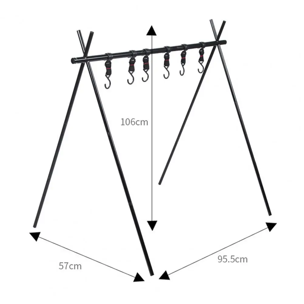 

Outdoor Camping Large Foldable Triangle Rack Sundries Organizer Storage Shelf Lightweight Stable Triangular Durable