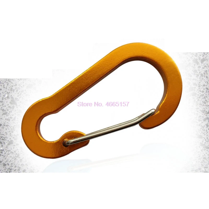 Компанией DHL 500 шт алюминиевый сплав Карабин на открытом воздухе Альпинизм