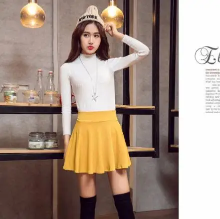 Хит женские шорты юбка брюки плиссированные размера плюс M 5XL яркие цвета мини