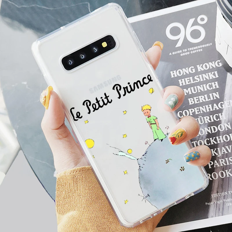 Мягкий силиконовый прозрачный чехол для телефона из ТПУ с принтом Little Prince Samsung S6 S7