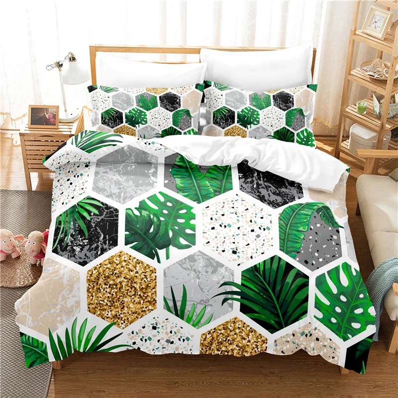 

Marble Bedding Set For Bedroom Soft Bedspreads For Bed Home Comefortable Duvet Cover Quilt Cover And Pillowcase