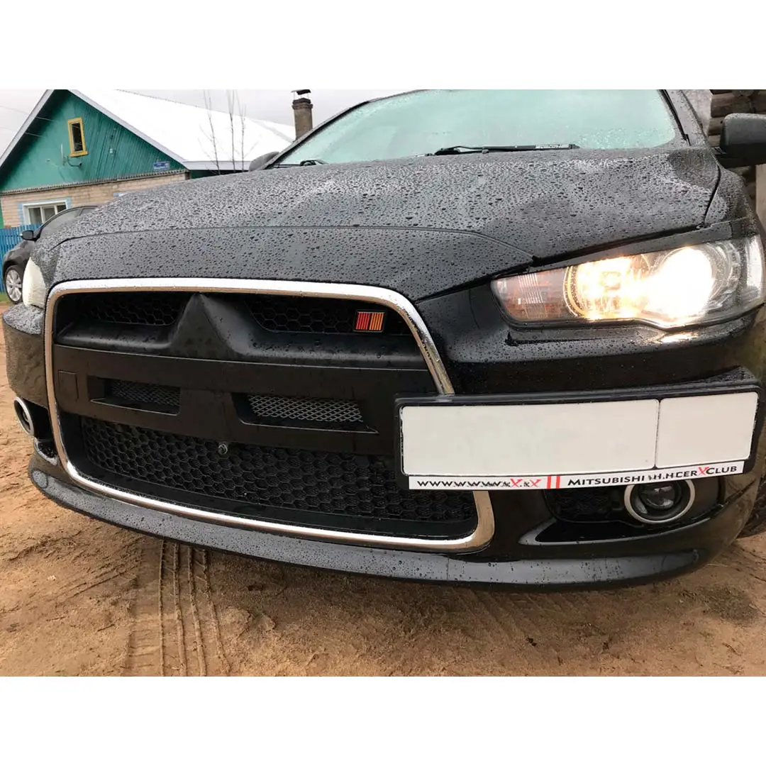 License plate number Lancer 10 restyling 2011-2015 ABS plastic tuning bumper frame styling podium | Автомобили и мотоциклы