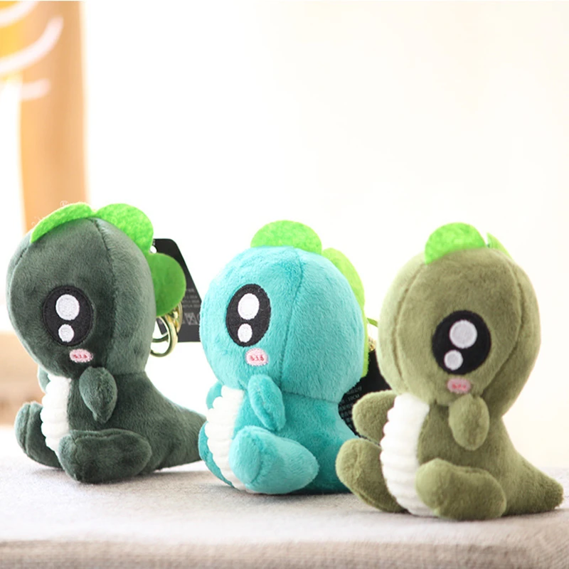 3 цвета большие глаза динозавр игрушка милый мягкая плюшевая Зеленый Динозавр