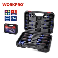 workpro 16pc magnetic screwdriver set phillips slotted pozi and pricision screwdriver set for fix repair diy with durable case