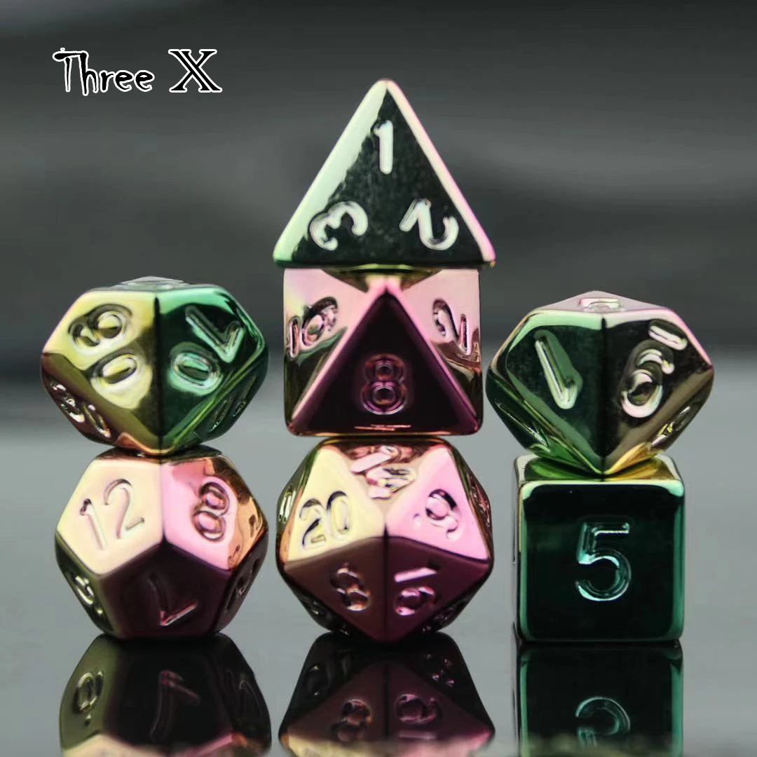 Dnd Rpg TRPG Hot Dazzling New Creative Shinny Dados D4 6 8 10 10% 12 20 Polyhedral Dice Set Board Game educational Accessories | Спорт и
