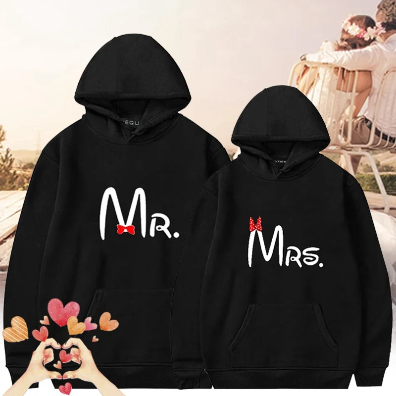 Парные милые толстовки с надписью MR. MRS. Couple Chritsmas для женщин и мужчин влюбленных
