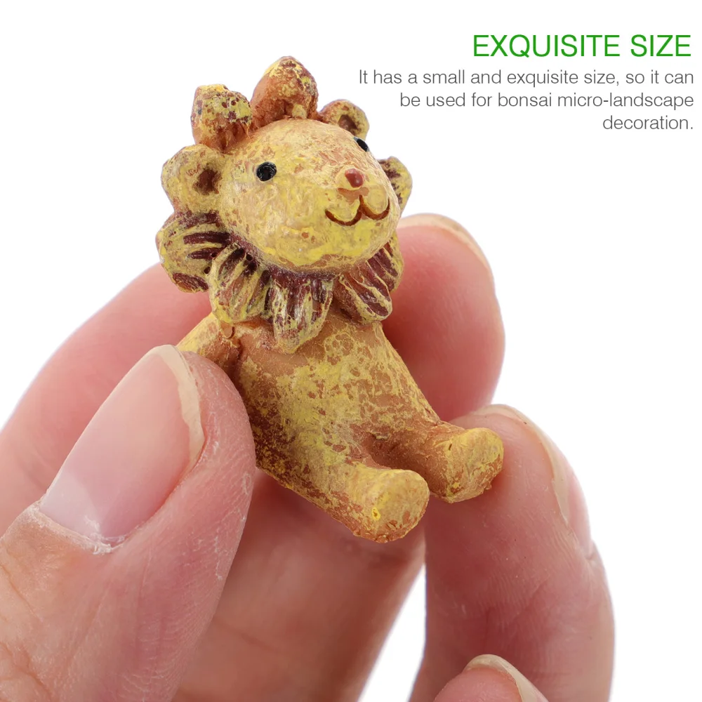 

20Pcs Mini Animals Figurines Ornaments Potted Plant Adornments Bonsai Accessory