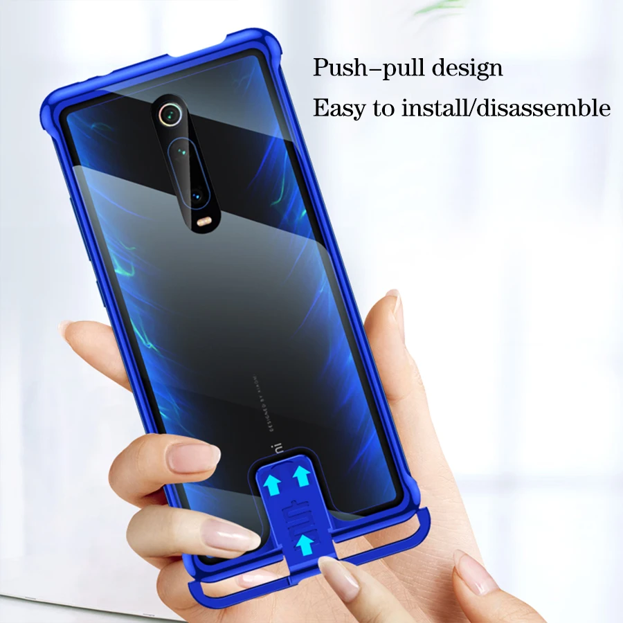 K20pro металлический бампер чехол для Xiao mi xaomi mi 9t mi 9t Pro mi 9tpro Red mi K20 Pro HD закаленное стекло задняя крышка Coque тонкий безрамочный