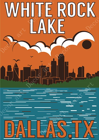 Карта Америки Даллас Остин Техас путешествия холст картины винтажные крафт