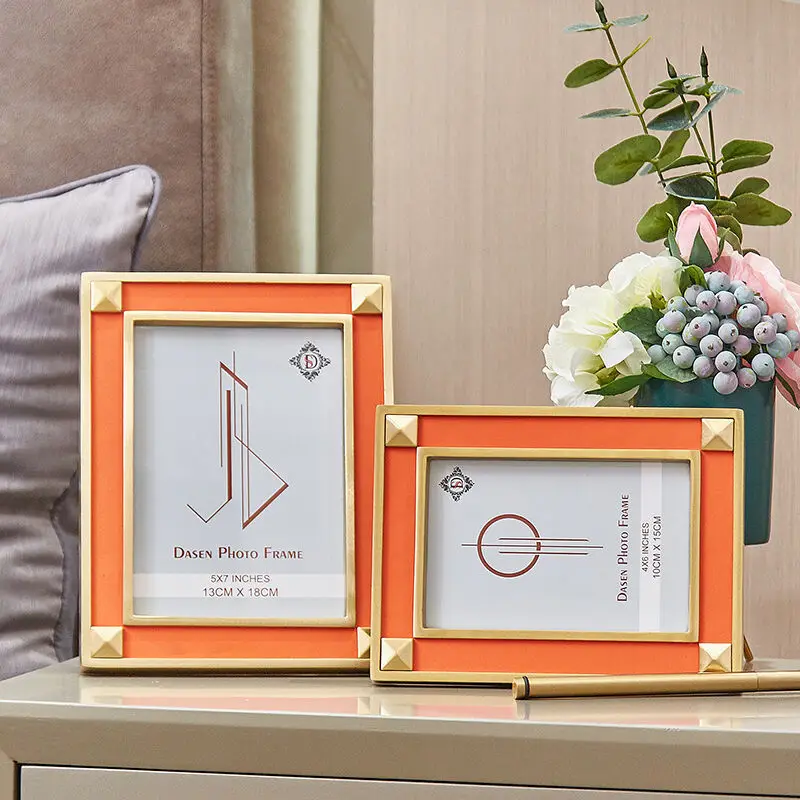 

American Style picture frames Rectangle Modern Classic Europe picture frames porta retratos para foto Home decoration BD50FF