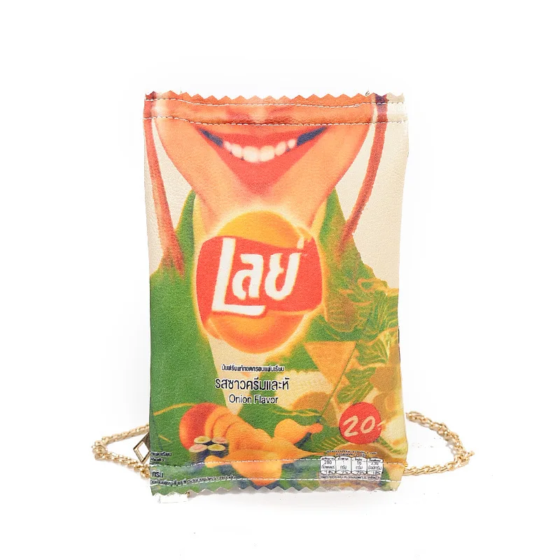 Новая креативная женская сумка милые и странные сумки Potato Chips с цепочкой на одно