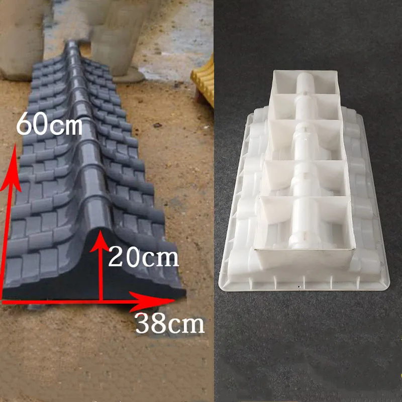 Цемент старый кирпич квадратная форма для крыши делая кирпичная форма 3D резьба противоскользящие бетонные пластиковые формы для керамической плитки 60x38x20 см