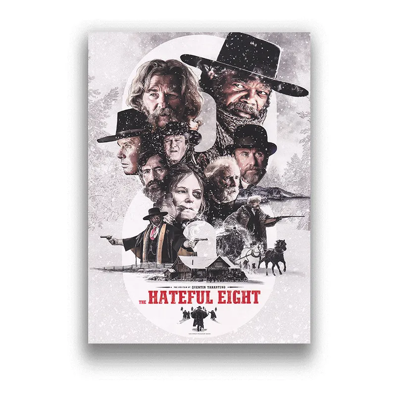 Плакаты по мотивам фильма Квентин Тарантино с белым покрытием настенные постеры