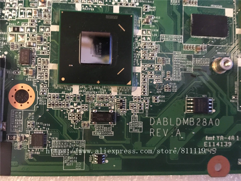 

yourui For Toshiba satellite L750 L755 Laptopmotherboard A000081570 DABLDMB28A0 DDR3 Tested work