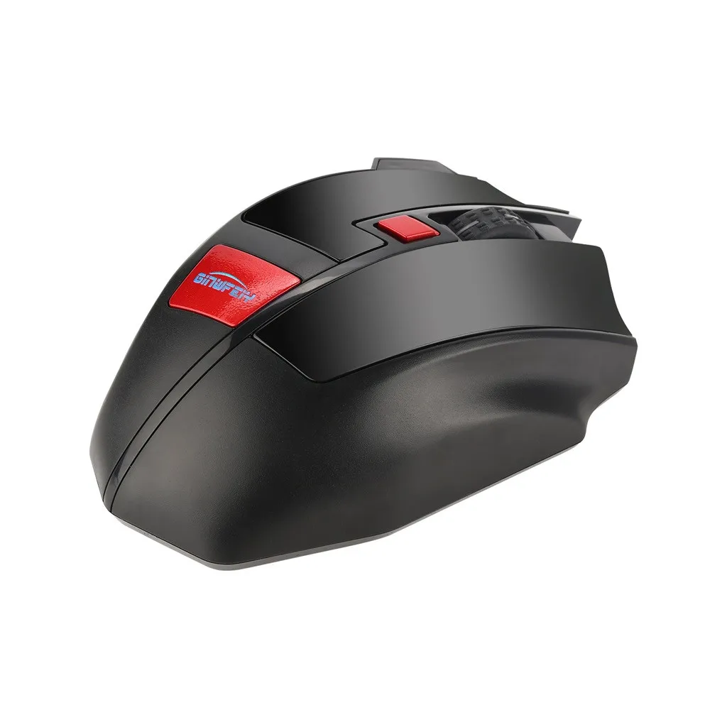 Подсветка логотипа дизайн GINWFEIY W2 Беспроводная игровая мышь 2 4G эргономичная