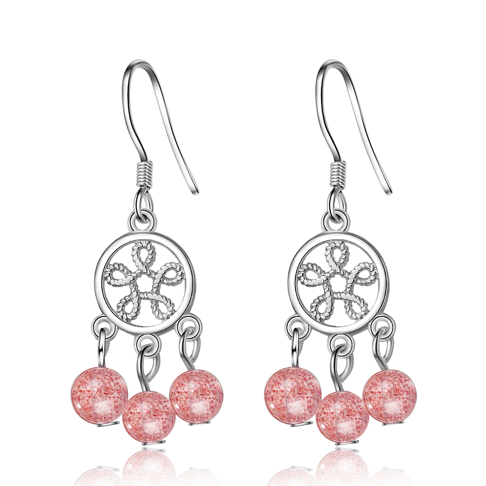 

YH-ZL 925 Sterling Silver Fantastic Beads Drop Long Drop Earring Fashion Jewelry Accessories Gifts Wholesale