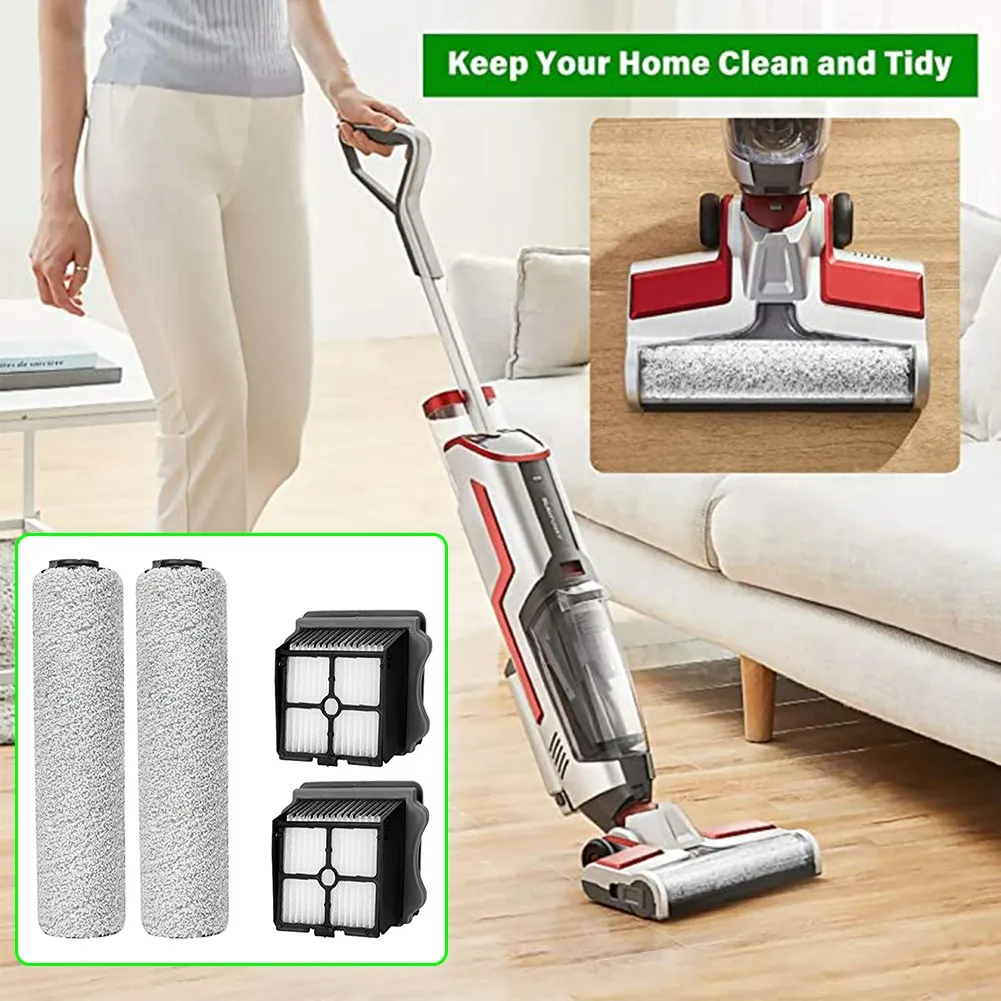 

2 X Brush Rollers 2 X Vacuum Filters For TINECO FW25M-01, HF20E-01 Vacuum Cleaner *100% Brand New And High Quality