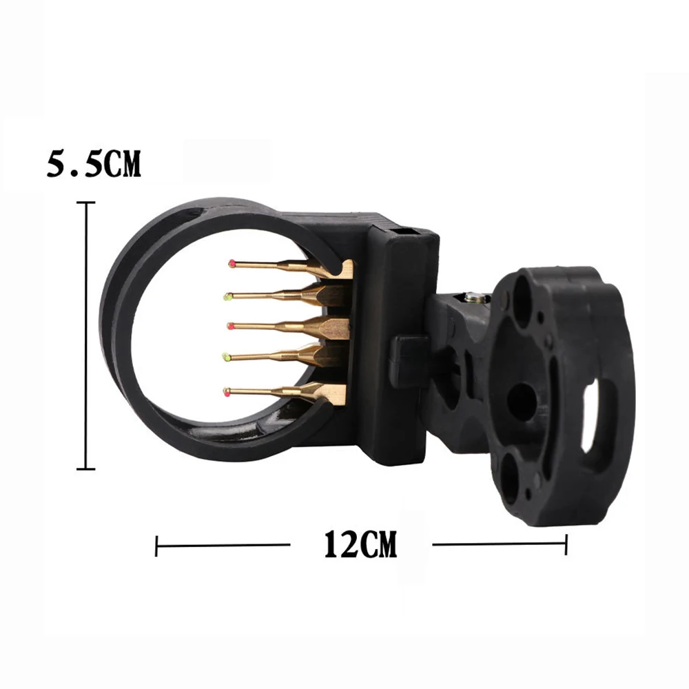 

Bow Sight Bow and arrow sight 5-pin Light Hunt Target Recurve Bow Black
