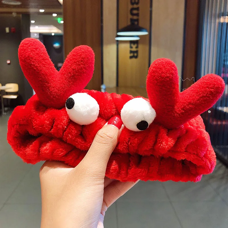 

2022 Coral Fleece Bow Animal Ears Headband For Women Girls Turban Fashion Hair Accessories
