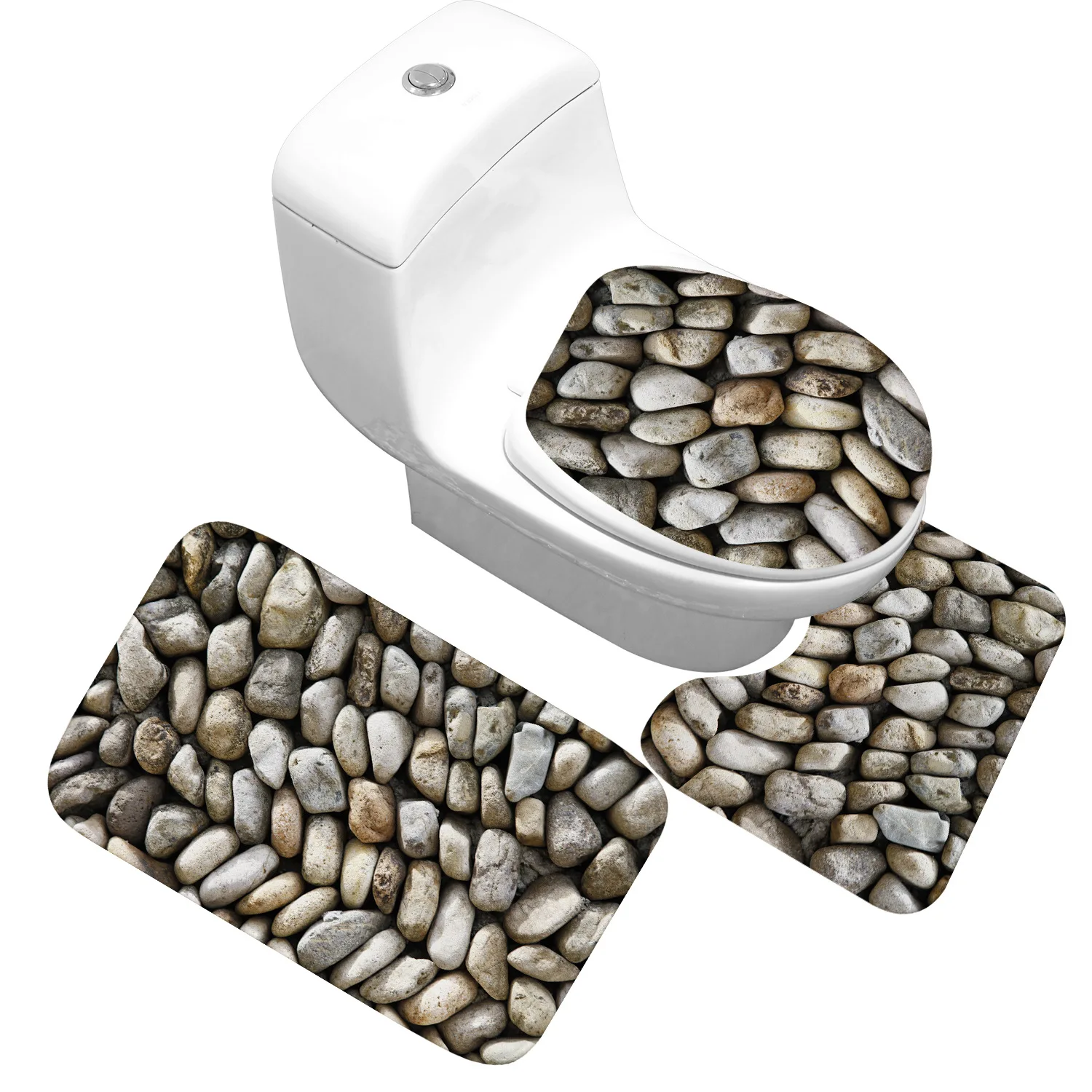 Zeegle 3 шт./компл. коврик для ванной набор ковров комнаты 3D пенопластовые коврики