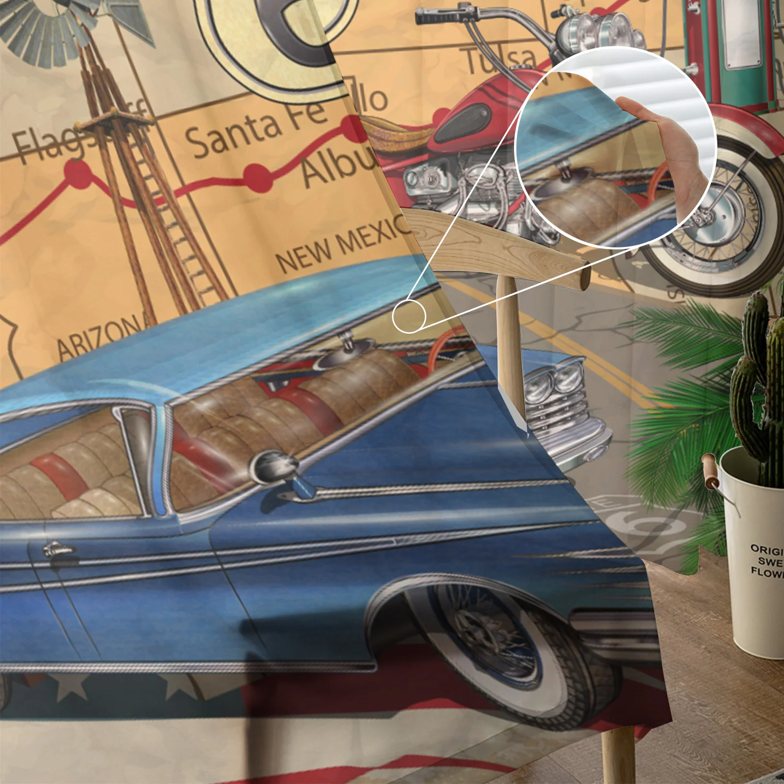 66 плакатов в стиле ретро прозрачные шторы оконные для гостиной спальни жалюзи