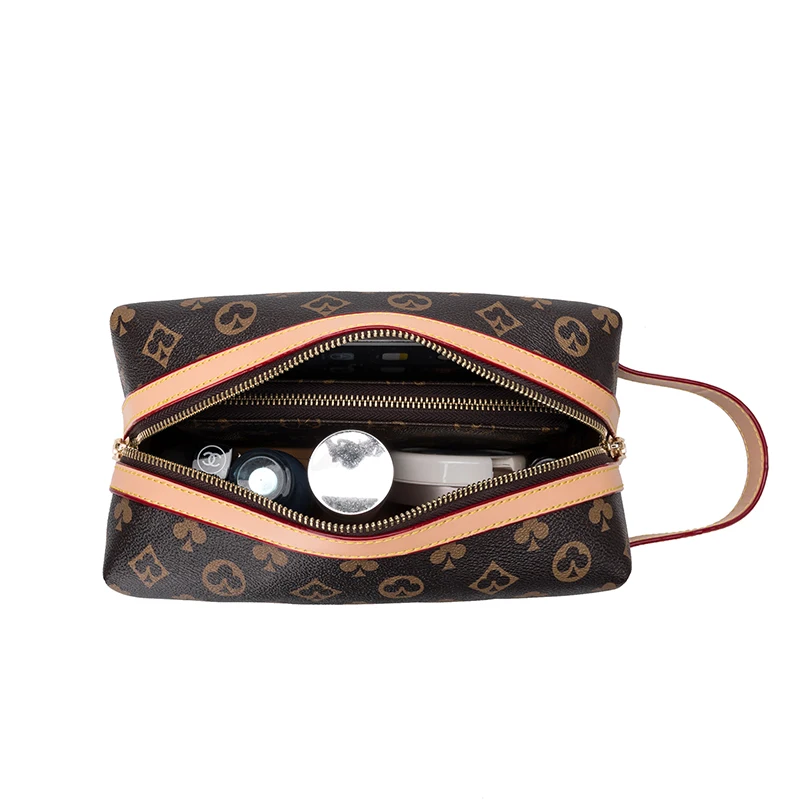 

Women's Cosmetic Bag Large Day Clutch Purses Travel Wash Bag Zipper Makeup Case Female Print Mini Handbag Make Up Organizer