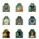 товары для кухни и быта накидка для стрижки Креативный фартук с милым рисунком собаки, кухонные аксессуары для украшения, водонепроницаемый и противообрастающий фартук, аксессуары для уборки дома