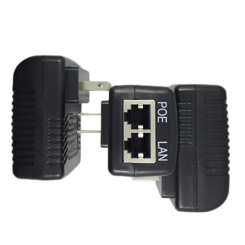 

Hot 48V 0.5A 24W POE Injector For IP Camera CCTV Security Surveillance PoE Power Supply Ethernet Adapter Phone US EU Plug
