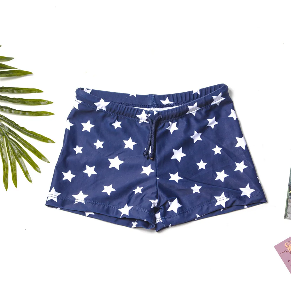 Купальные брюки в полоску с принтом для мальчиков от 2 до 8 лет плавки шорты